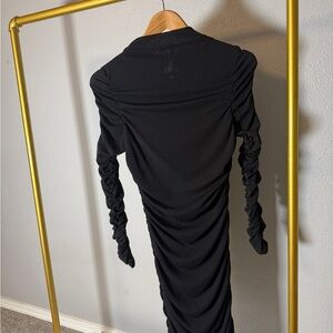 Astr Black Long Sleeve Dress